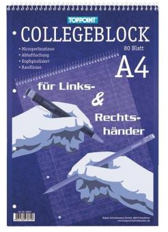 Collegeblock - DIN A4, 80 Blatt, liniert 