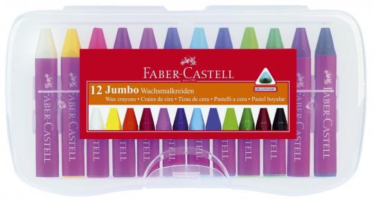 Faber-Castell Wachsmalkreiden Jumbo 12er Box 