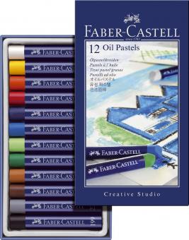 Faber-Castell Creative Studio Ölpastellkreide, 12 Farben 