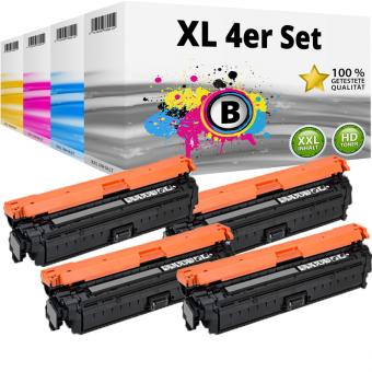 4x Alternativ HP Toner 651A XL Set Mehrfarbig 