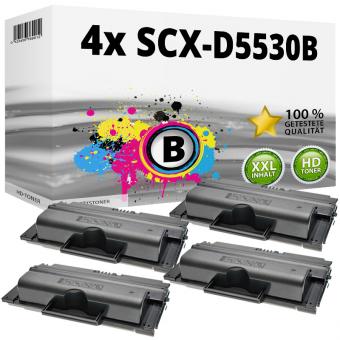 4x Alternativ Samsung Toner SCX-D5530B Schwarz Set 