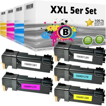 5x Alternativ Xerox Toner 106R0128X Mehrfarbig 
