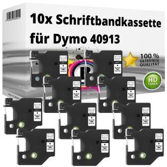 10x Alternativ Dymo D1 Etiketten Label Cassette 40913 9mm x 7m 
