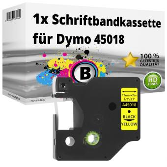 Alternativ Dymo D1 Etiketten Label Cassette 45018 12mm x 7m 