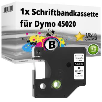 Alternativ Dymo D1 Etiketten Label Cassette 45020 12mm x 7m 