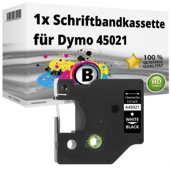Alternativ Dymo D1 Etiketten Label Cassette 45021 12mm x 7m 