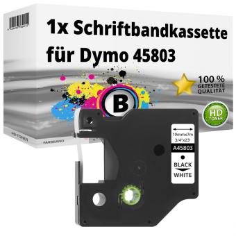 Alternativ Dymo D1 Etiketten Label Cassette 45803 19mm x 7m 