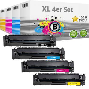 Set 4x Alternativ HP Toner 203X CF540X CF541X CF542X CF543X 