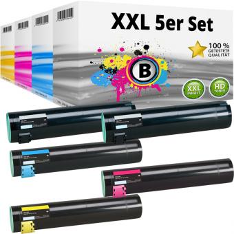 Set 5x Alternativ Lexmark Toner X945 Mehrfarbig 