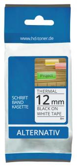 Alternativ Brother Schriftbandkassette M-K231 12mm 