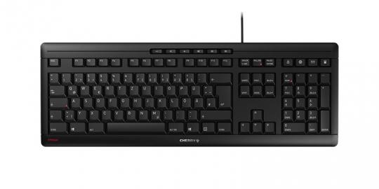 Cherry Stream Keyboard kabelgebundene Tastatur schwarz 