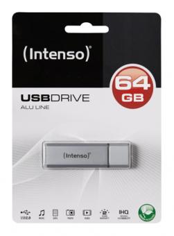Intenso Alu Line USB Stick 2.0 64 GB Silber 
