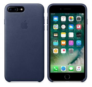 Apple iPhone 7 Plus / 8 Plus Leder Case - Mitternachtsblau 