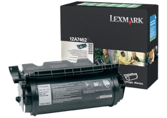 Original Lexmark Toner 12A7462 Schwarz 