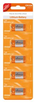MediaRange Lithium Batterie CR123A - 5 Stück 