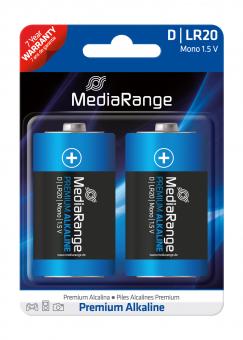 MediaRange Alkaline Batterie Mono-D - 2 Stück 