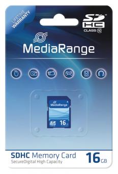 MediaRange SDHC Speicherkarte 16 GB Class 10 
