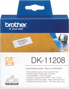 Original Brother Adress-Etiketten DK-11208 Label 