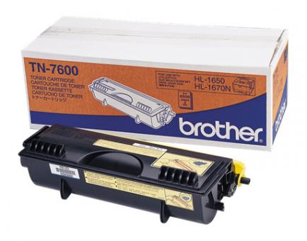 Original Brother Toner TN-7600 Schwarz 