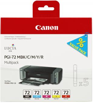 Original Canon Patronen PGI-72 6403B007 MBK/C/M/Y/R Set 