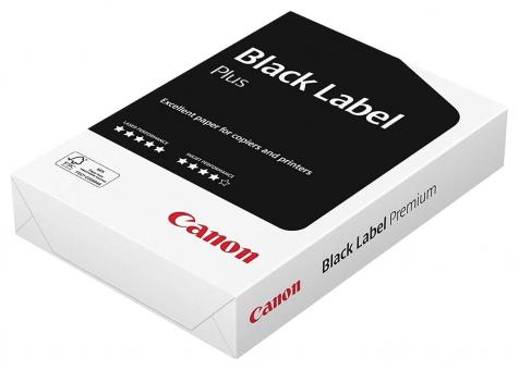 Canon Druckerpapier Black Label Plus, A4, 80g/qm, hochweiß, 500 Blatt 