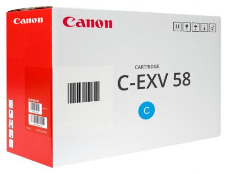 Original Canon Toner C-EXV 58 / 3764C002 Cyan 