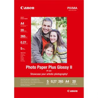Canon Fotopapier DIN A4  / PP-201 - glänzend - 265g - 20 Blatt 