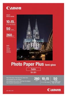 Canon Fotopapier 10 x 15 / SG-201 - semi glänzend - 260g - 50 Blatt 