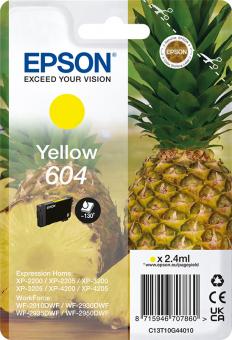 Original Epson Patronen 604 / C13T10G44010 (Ananas) Gelb 