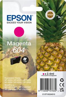 Original Epson Patronen 604 / C13T10G34010 (Ananas) Magenta 