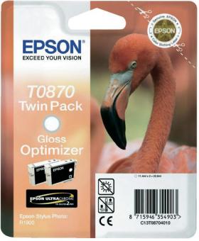 Original Epson Patronen T0870 (Flamingo) Gloss Optimizer 