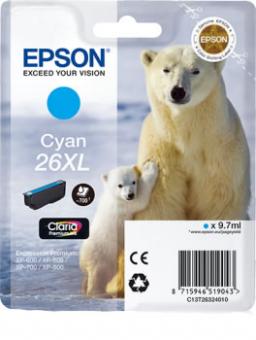 Original Patronen Epson T2632 (Eisbär) Cyan XL 