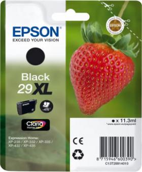 Original Epson Patronen 29 XL T2991(Erdbeere) Schwarz 