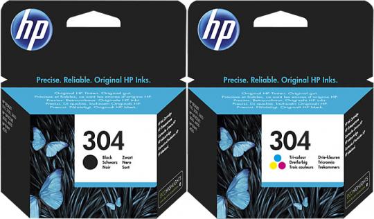 Original HP Patronen 304 N9K06AE N9K05AE Mehrfarbig Set 