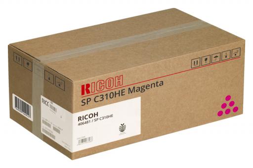 Original Ricoh Toner 406481 / 407636 / SP C310HE Magenta 