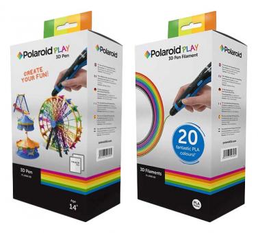 Polaroid Play 3D Set - Zeichenstift + 25 Filamente 