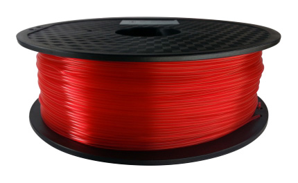 ABS Filament 1,75 mm - Rot Transparent - 1 kg 